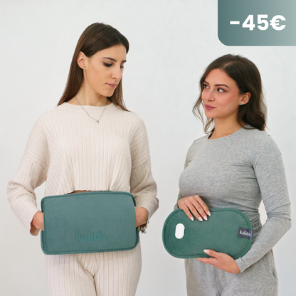Kit - Borsa Dell’Acqua Calda Elettrica Kalida + Cintura Corpo + Pouch Termico