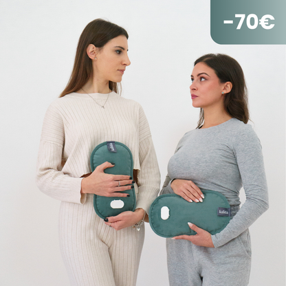 Kit - 2x Borsa Dell’Acqua Calda Elettrica Kalida + Cintura Corpo