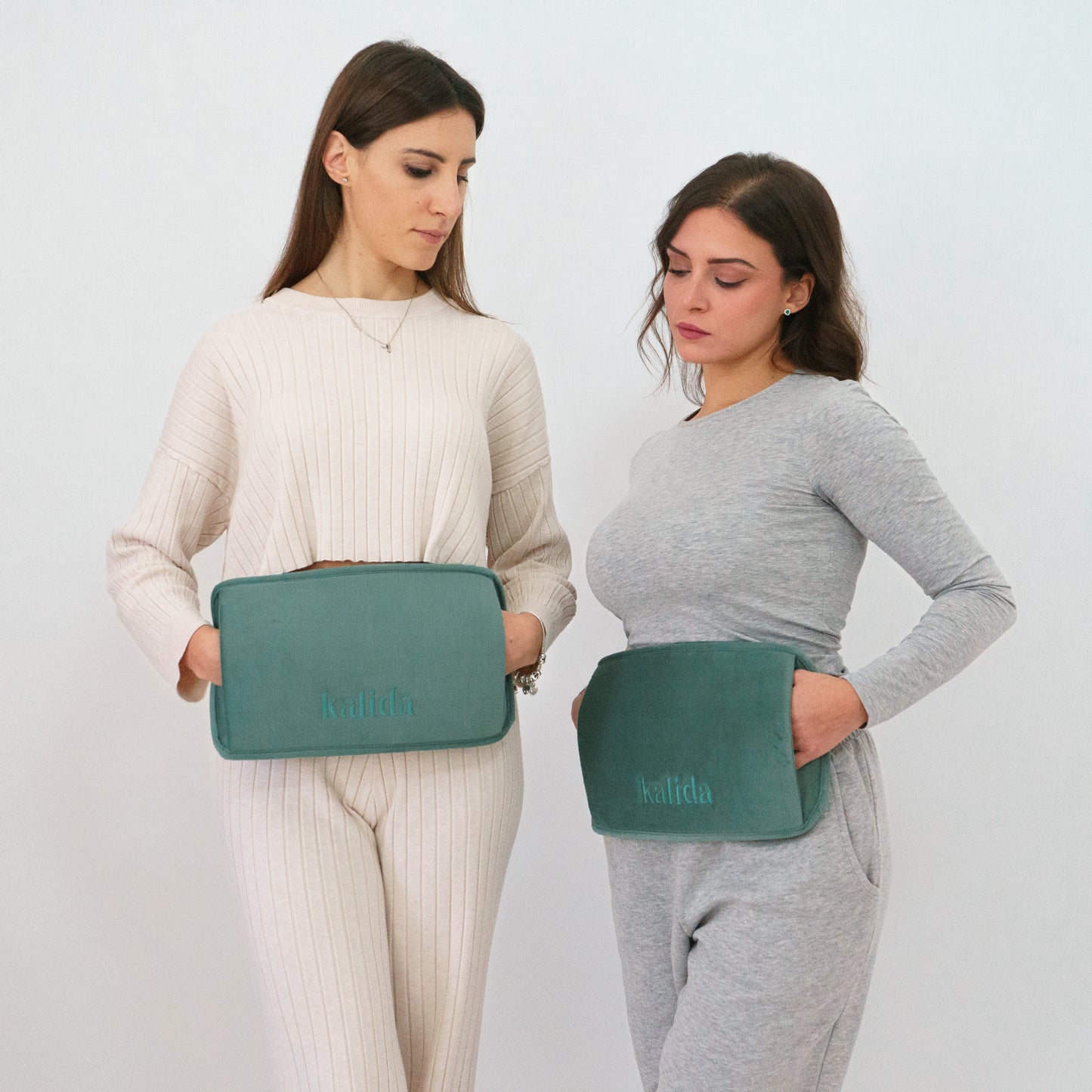 Kit - 2x Borsa Dell’Acqua Calda Elettrica Kalida + Cintura Corpo + Pouch Termico