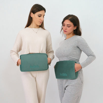 Kit - 2x Borsa Dell’Acqua Calda Elettrica Kalida + Cintura Corpo + Pouch Termico