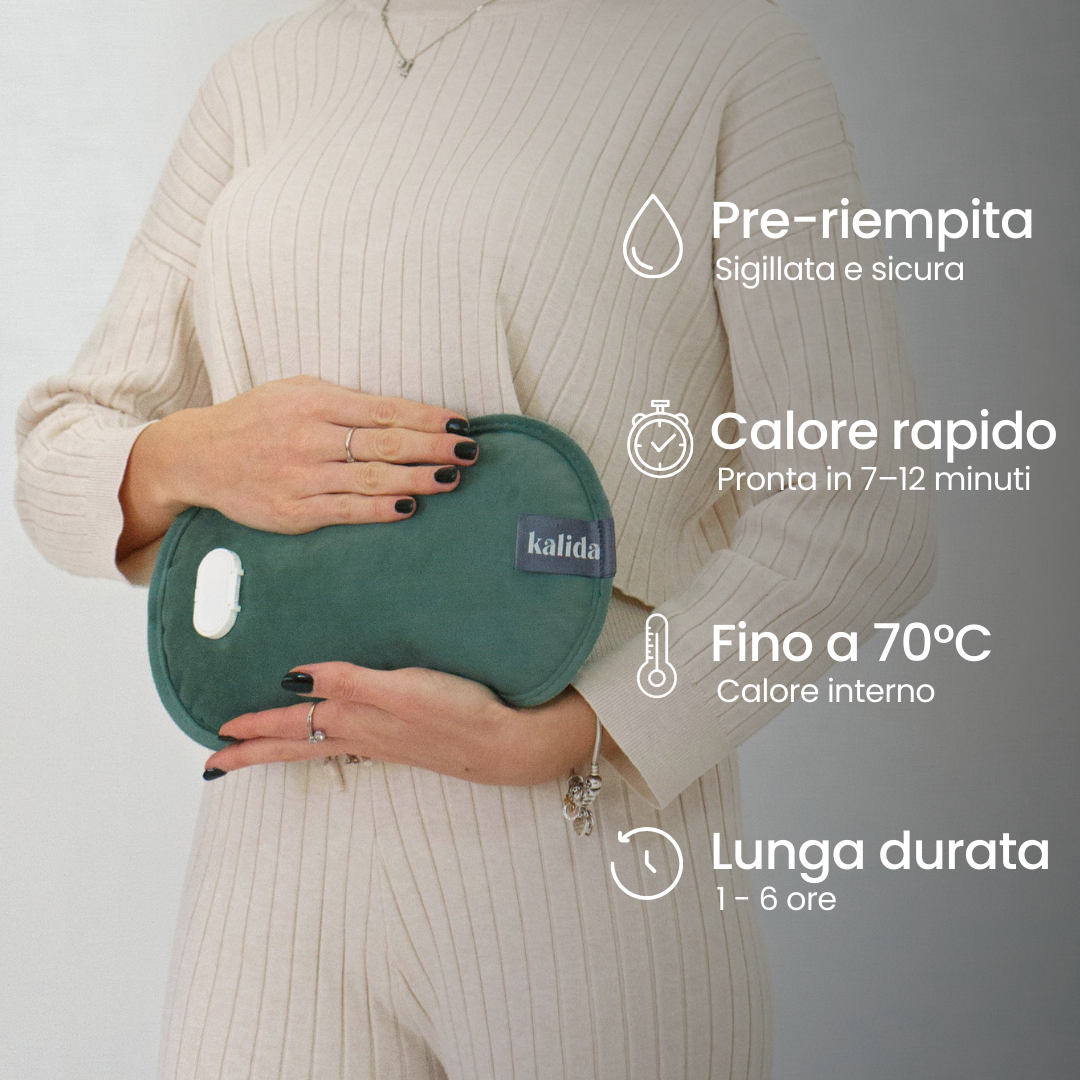 Kalida - Borsa Dell'Acqua Calda Elettrica + Cintura Corpo